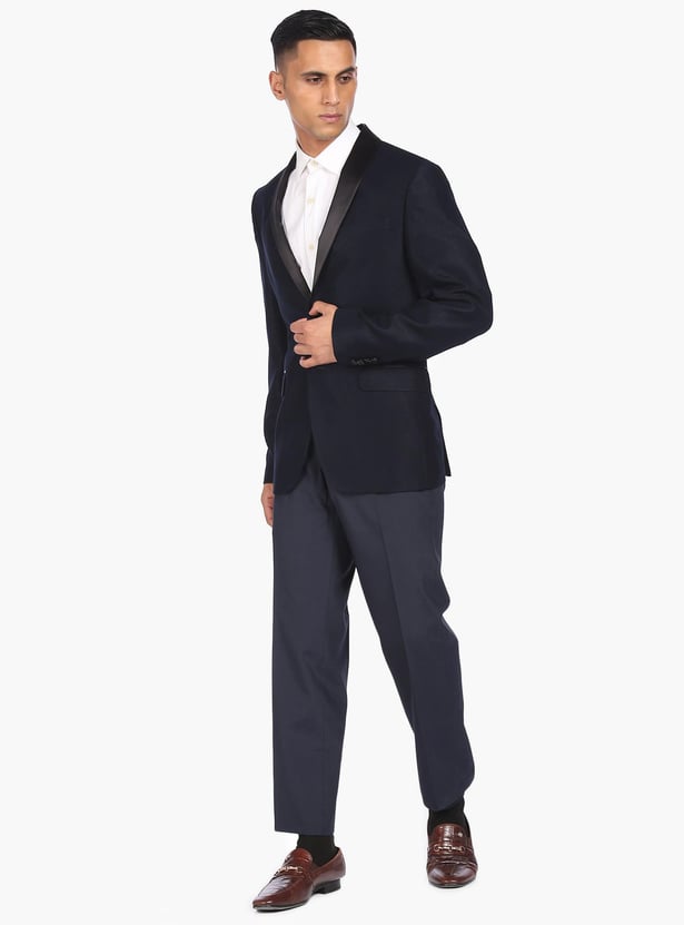 ARROW Men Solid Single Breasted Blazer