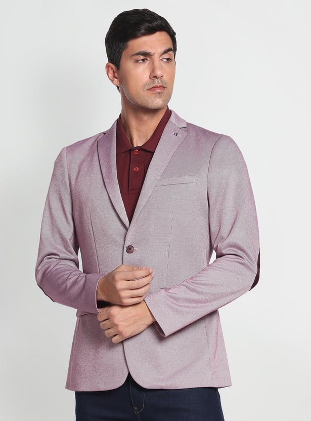 ARROW Men Knitted Slim Fit Single Breasted Blazer