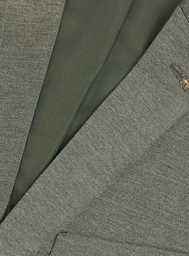 ARROW Men Checked Single-Breasted Blazer