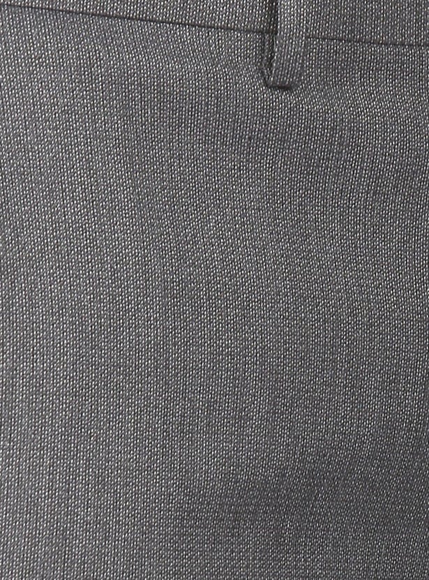 ARROW Men Textured Regular Fit Formal Trousers