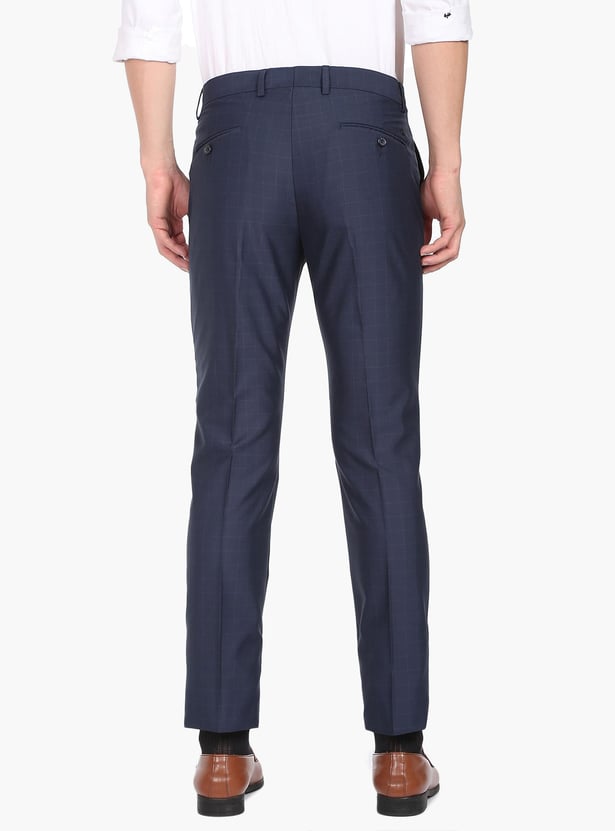 ARROW Men Checked Hudson Formal Trousers (Tailored)