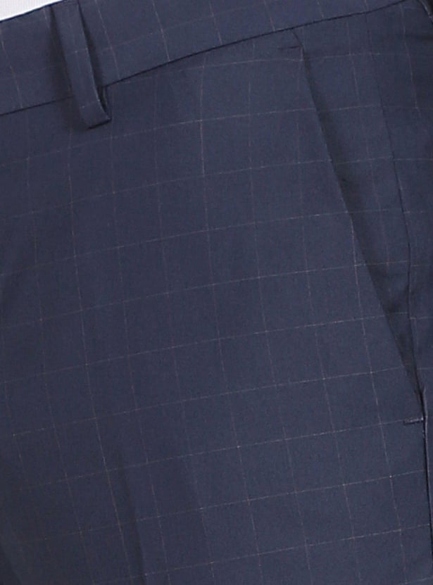 ARROW Men Checked Hudson Formal Trousers (Tailored)