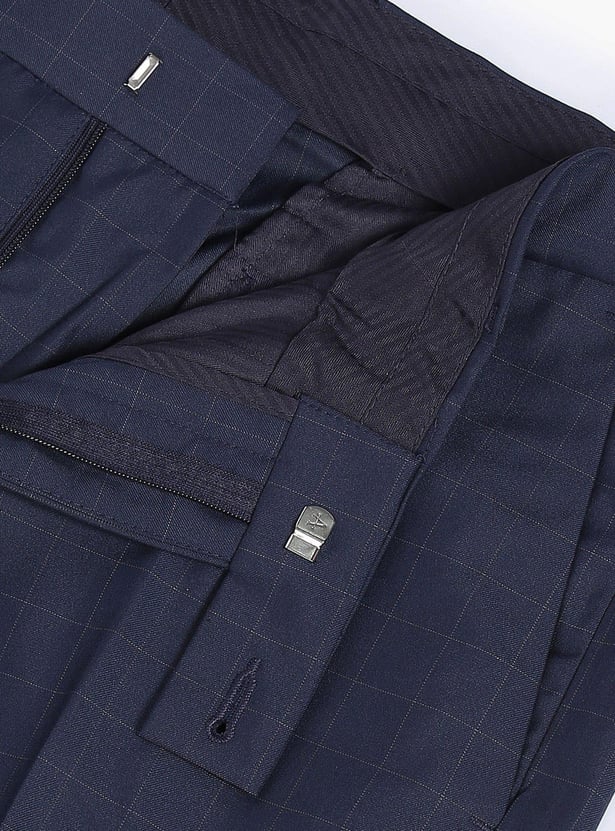 ARROW Men Checked Hudson Formal Trousers (Tailored)