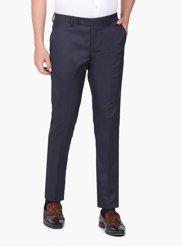 ARROW Men Solid Hudson Flex Formal Trousers (Regular)