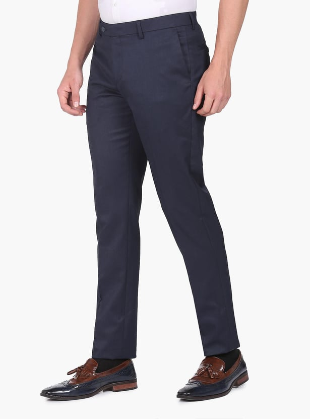ARROW Men Solid Hudson Flex Formal Trousers (Regular)