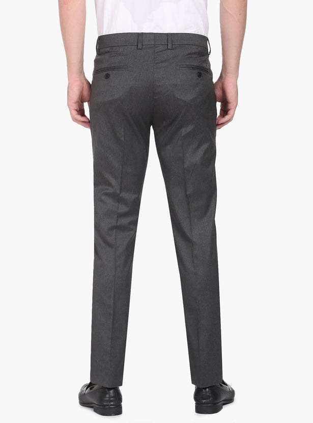 ARROW Men Dobby Smart Flex Formal Trousers (Regular)