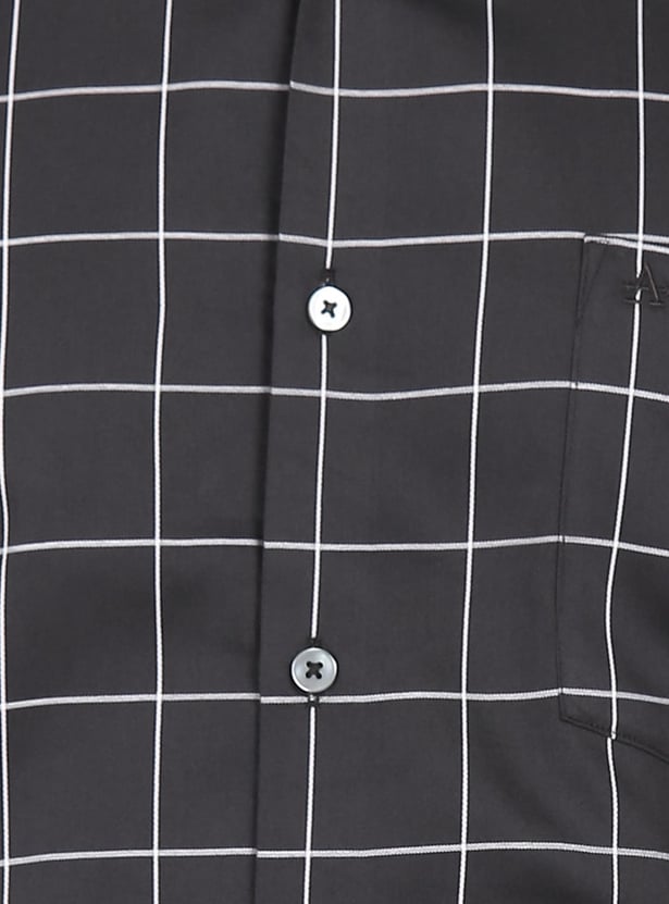 ARROW Men Checked Regular Fit Formal Shirt