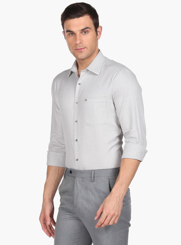 ARROW Men Patterned Regular Fit Formal Shirt
