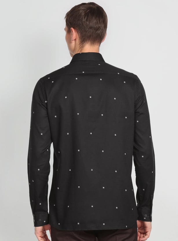 ARROW NEW YORK Men Dobby Patterned Slim Fit Formal Shirt