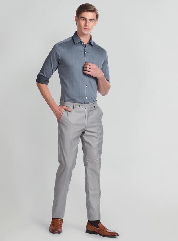 ARROW Men Striped Manhattan Formal Shirt (Slim)
