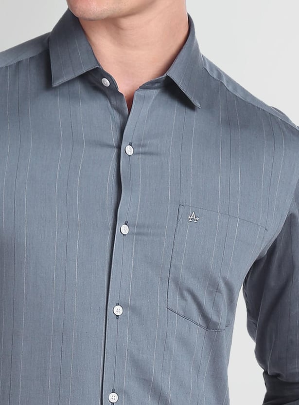 ARROW Men Striped Manhattan Formal Shirt (Slim)