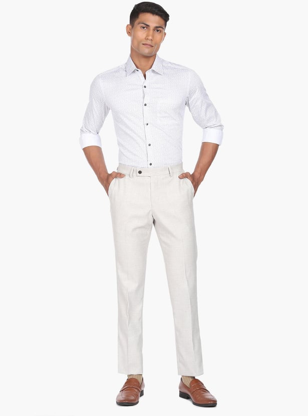 ARROW Men Printed Manhattan Formal Shirt (Slim)