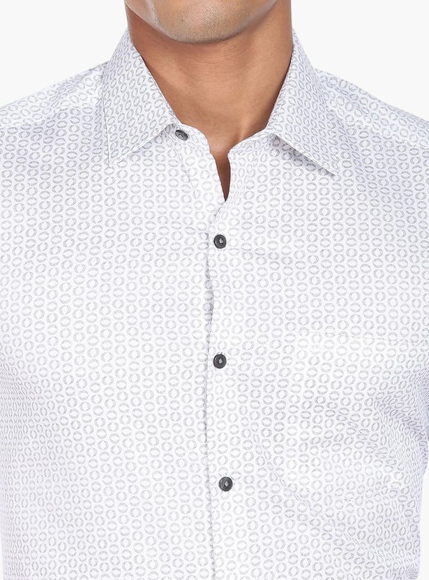ARROW Men Printed Manhattan Formal Shirt (Slim)