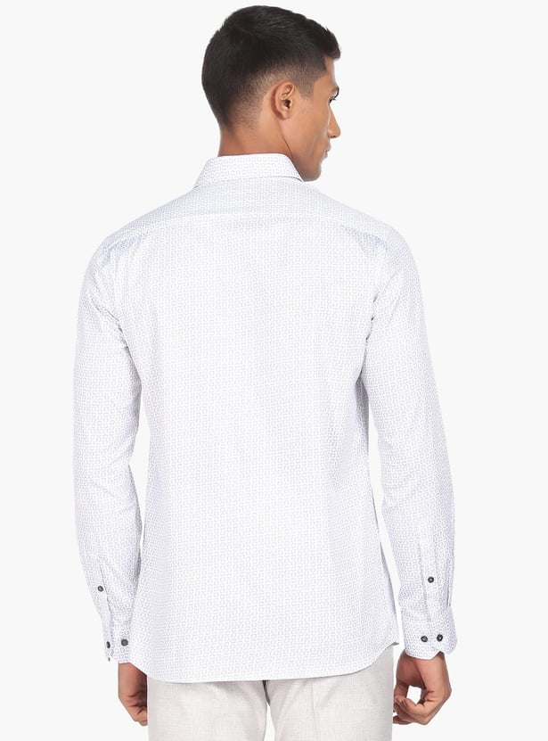 ARROW Men Printed Manhattan Formal Shirt (Slim)