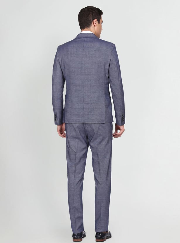 ARROW Men Solid Regular Fit Three Piece Suit