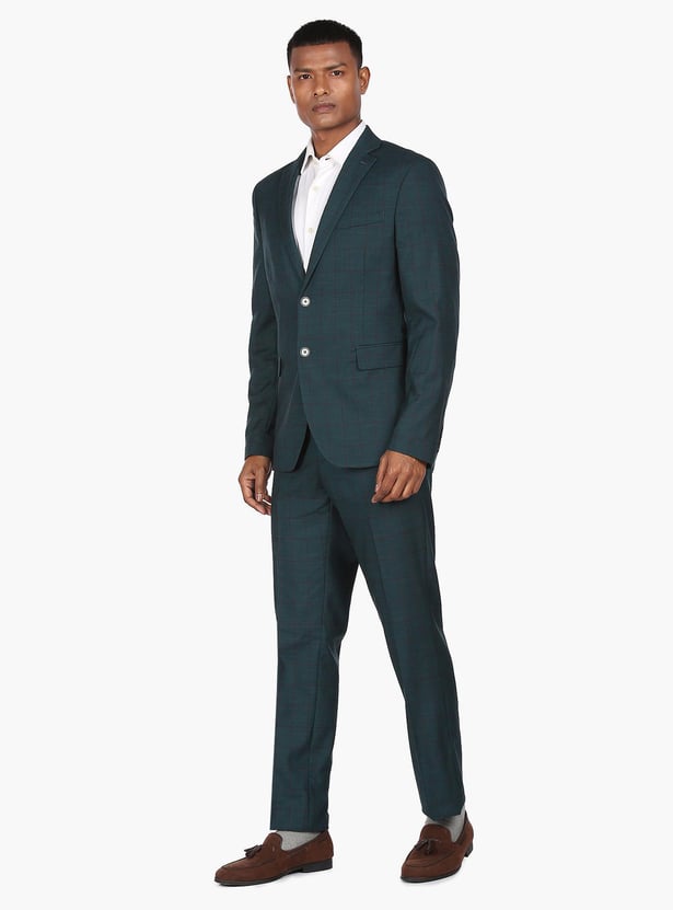 ARROW Men Checked Regular Fit Two-Piece Suit