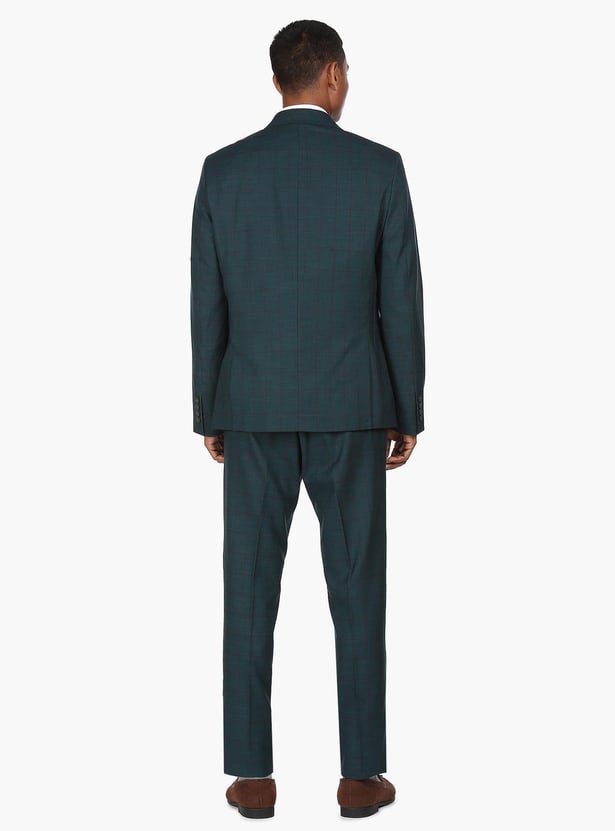 ARROW Men Checked Regular Fit Two-Piece Suit