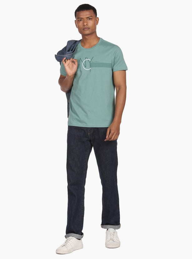 ARROW NEW YORK Men Graphic Printed Regular Fit T-shirt