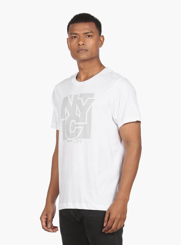ARROW NEW YORK Men Graphic Printed Regular Fit T-shirt