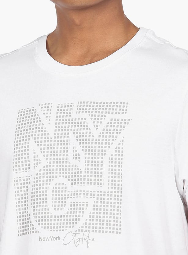 ARROW NEW YORK Men Graphic Printed Regular Fit T-shirt