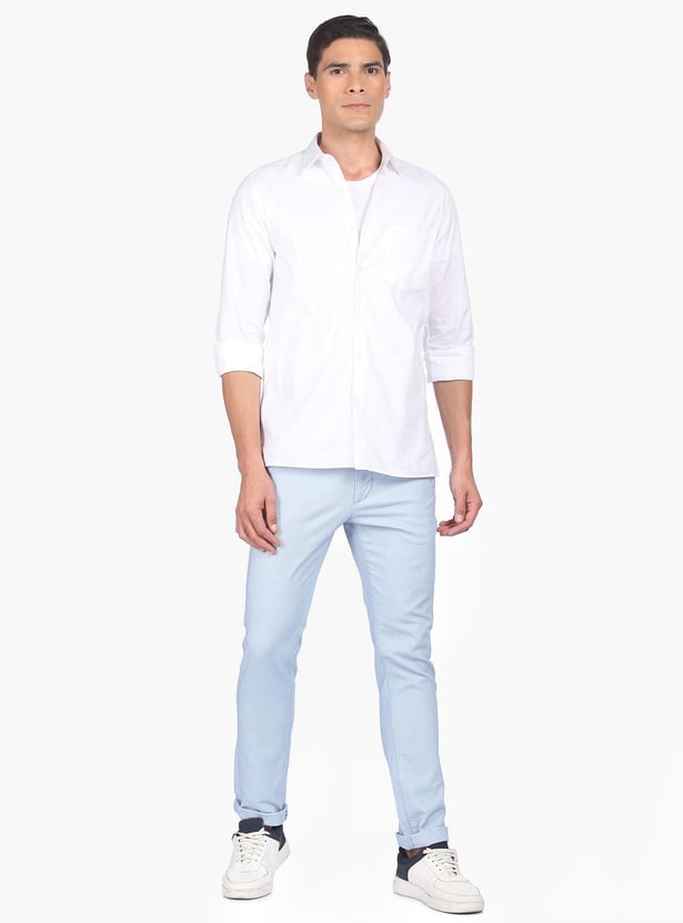 ARROW SPORT Men Solid Bronson Casual Trousers (Slim Fit)