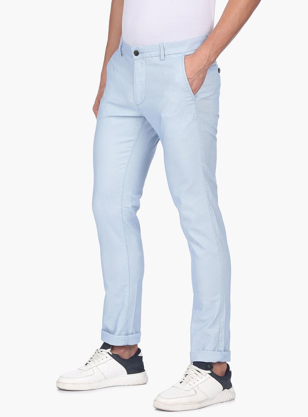 ARROW SPORT Men Solid Bronson Casual Trousers (Slim Fit)