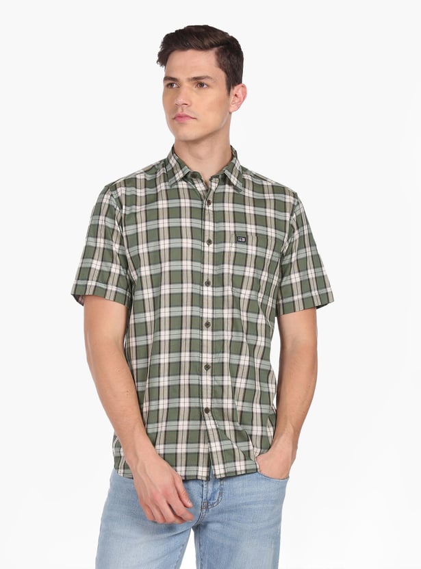 ARROW SPORT Men Plaid Check Regular Fit Casual Shirt