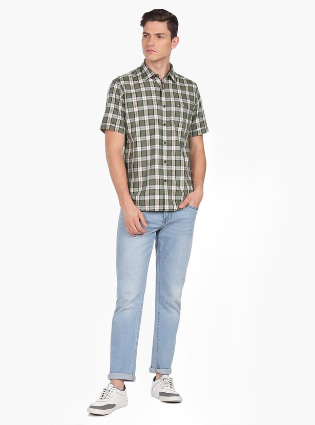 ARROW SPORT Men Plaid Check Regular Fit Casual Shirt