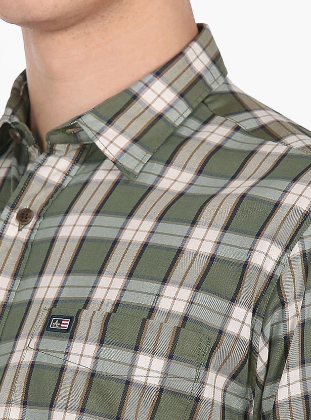 ARROW SPORT Men Plaid Check Regular Fit Casual Shirt