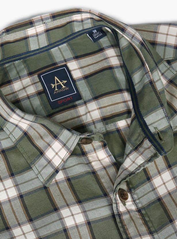 ARROW SPORT Men Plaid Check Regular Fit Casual Shirt