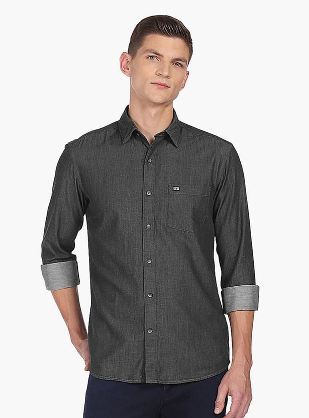 ARROW SPORT Men Solid Manhattan Casual Shirt (Slim)