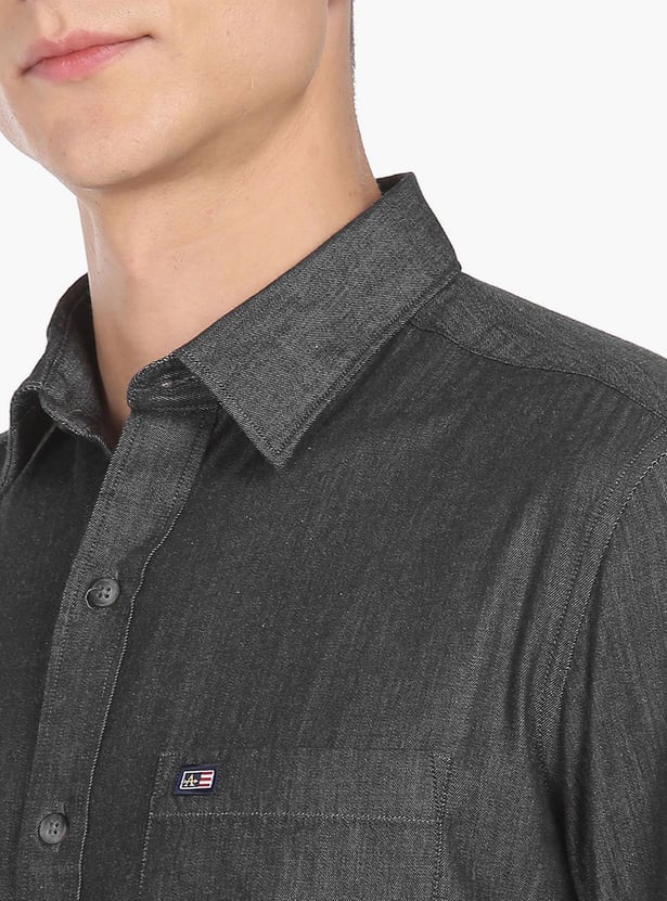 ARROW SPORT Men Solid Manhattan Casual Shirt (Slim)