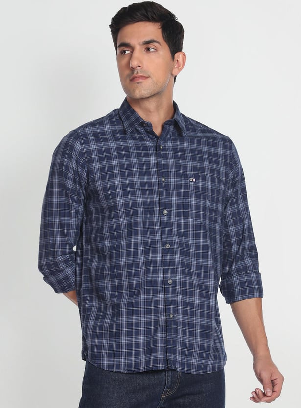 ARROW SPORT Men Tartan Check Manhattan Casual Shirt (Slim Fit)