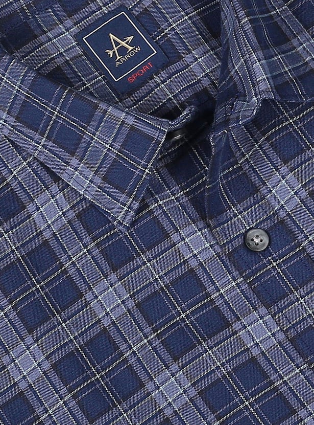 ARROW SPORT Men Tartan Check Manhattan Casual Shirt (Slim Fit)