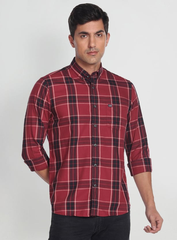 ARROW SPORT Men Tartan Check Manhattan Casual Shirt (Slim Fit)