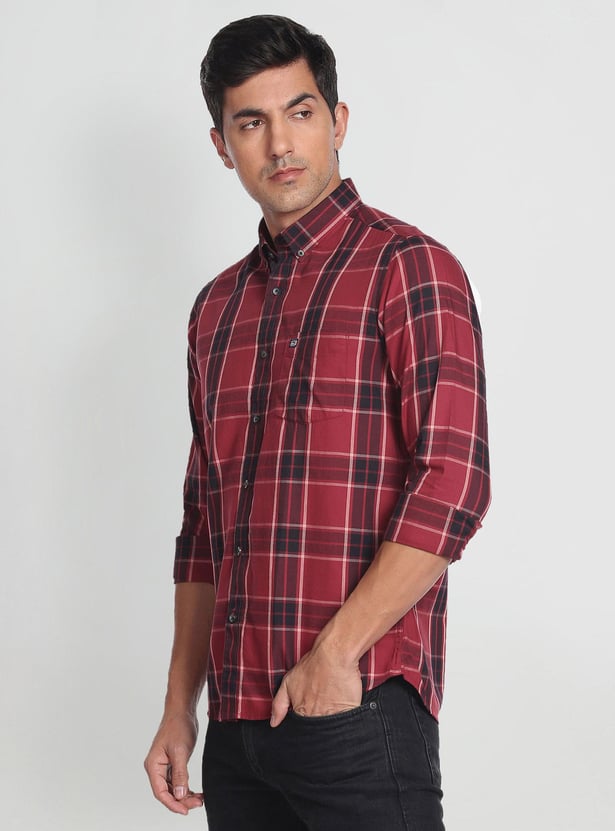 ARROW SPORT Men Tartan Check Manhattan Casual Shirt (Slim Fit)