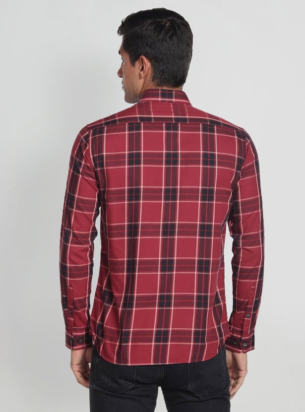 ARROW SPORT Men Tartan Check Manhattan Casual Shirt (Slim Fit)