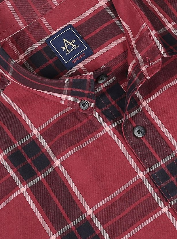 ARROW SPORT Men Tartan Check Manhattan Casual Shirt (Slim Fit)