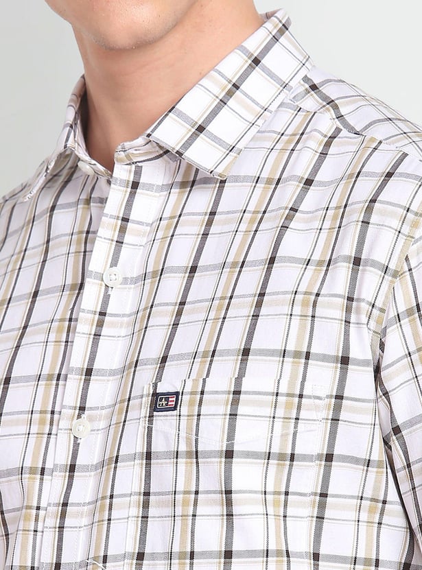ARROW SPORT Men Checked Manhattan Casual Shirt (Slim)