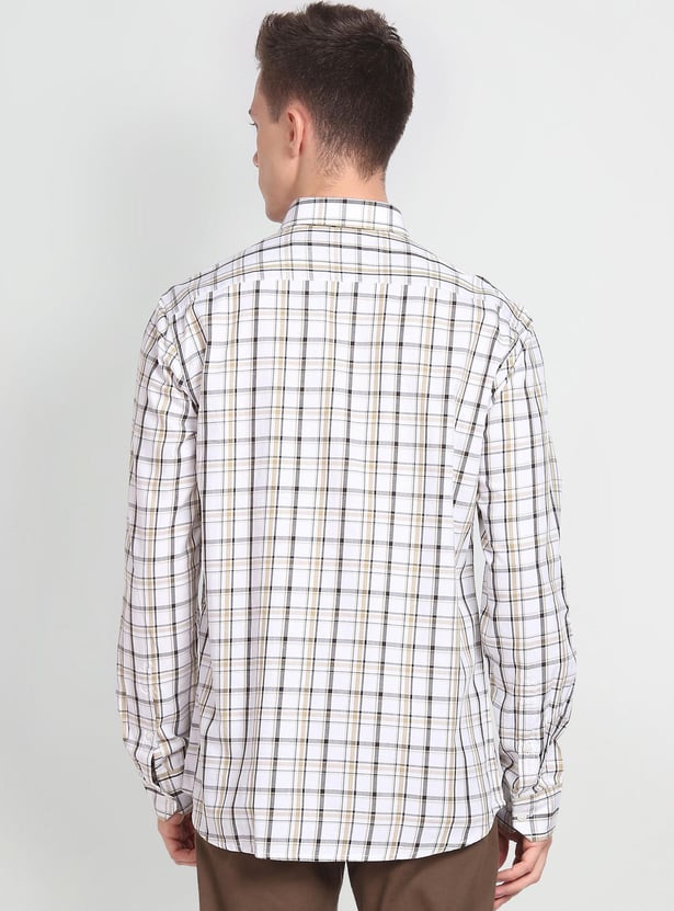 ARROW SPORT Men Checked Manhattan Casual Shirt (Slim)