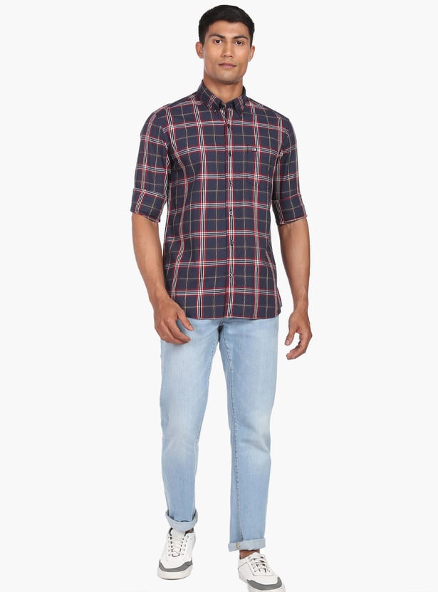 ARROW SPORT Men Checked Slim Fit Casual Shirt