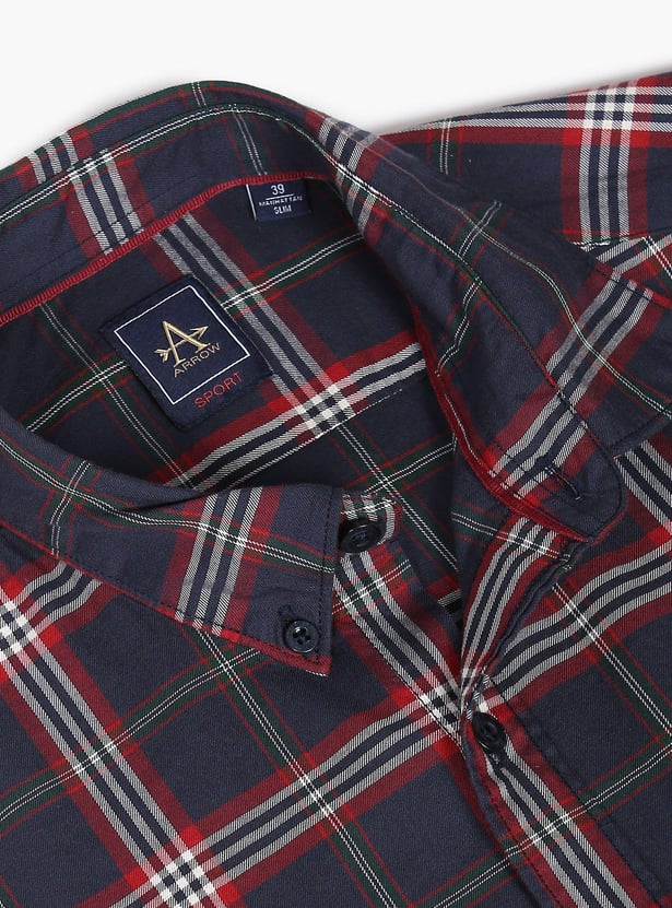 ARROW SPORT Men Checked Slim Fit Casual Shirt