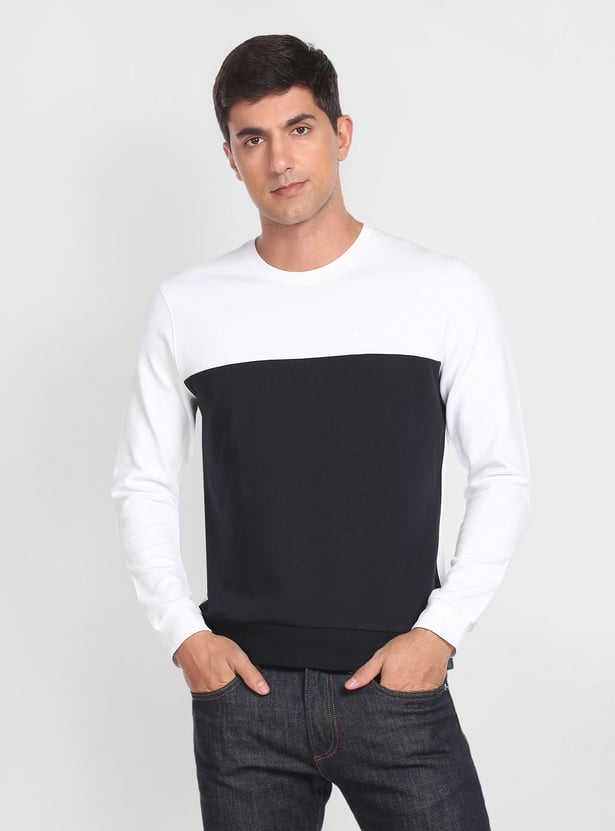 ARROW SPORT Men Colourblocked Sweatshirt