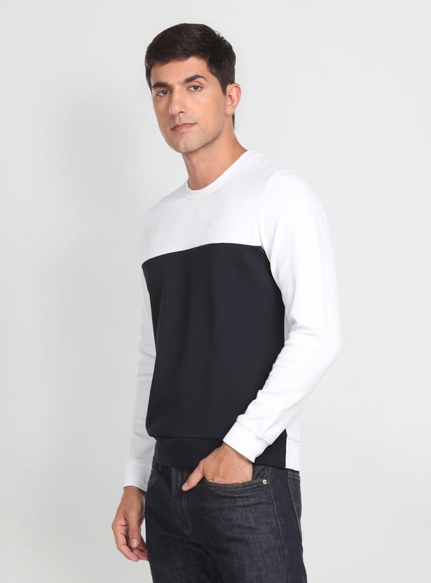 ARROW SPORT Men Colourblocked Sweatshirt