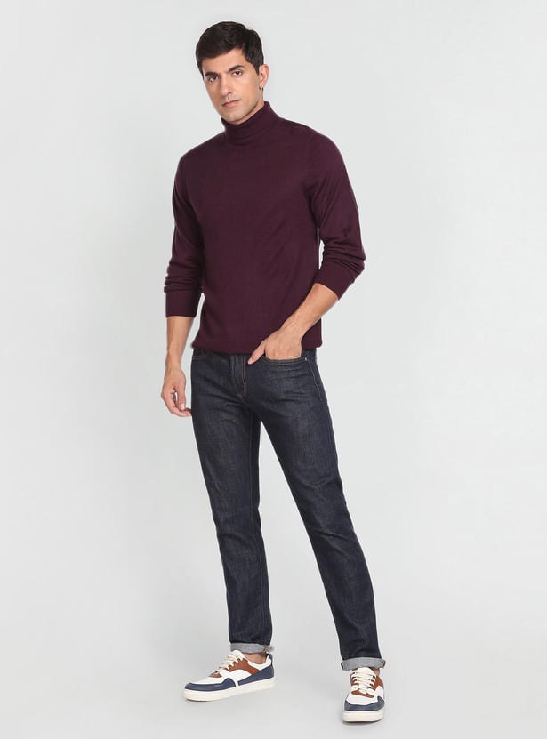 ARROW SPORT Men Solid Turtle Neck Sweater