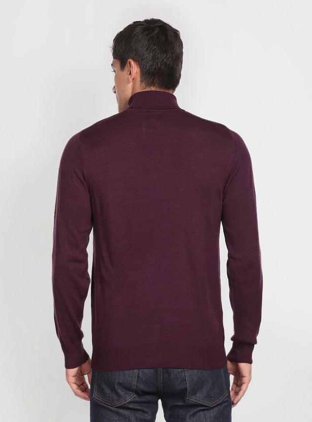 ARROW SPORT Men Solid Turtle Neck Sweater