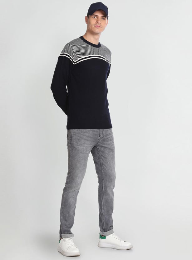 ARROW SPORT Men Patterned Knit Sweater