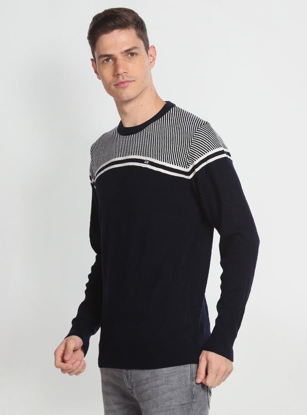 ARROW SPORT Men Patterned Knit Sweater