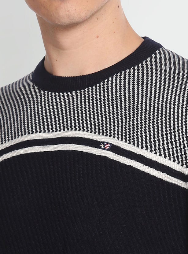 ARROW SPORT Men Patterned Knit Sweater