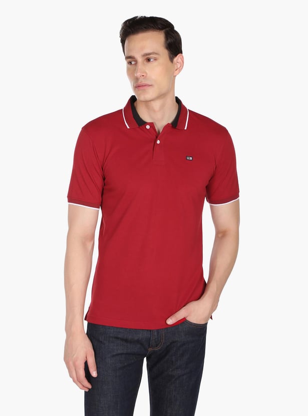 ARROW SPORT Men Solid Regular Fit Polo T-shirt